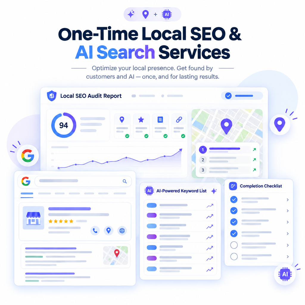 One-Time Local SEO & AI Search Services