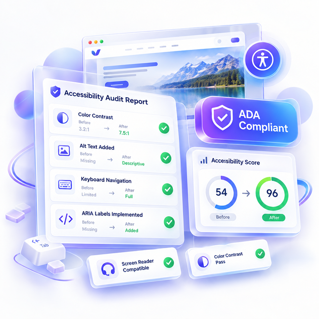 Website Accessibility (ADA) Improvement Pass