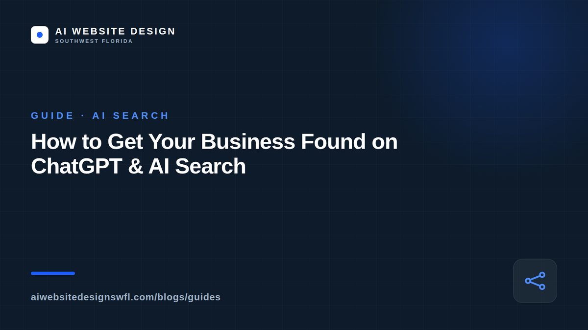 How to get your business found on ChatGPT and AI search — AI Website Design SWFL guide