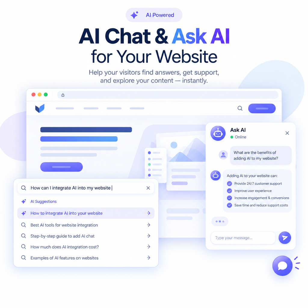 AI Chat & Ask AI for Your Website