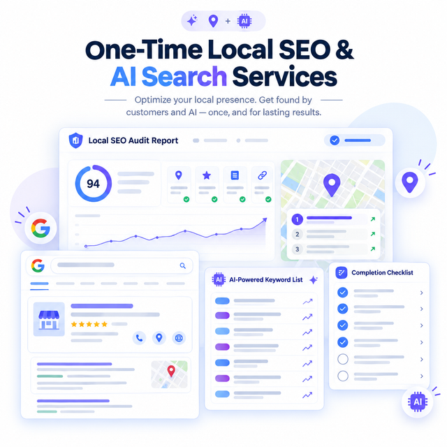One-Time Local SEO & AI Search Services