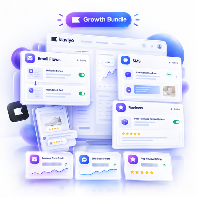 Klaviyo Growth Bundle — Email, SMS & Reviews